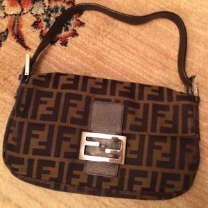 Fendi Vintage Brown Monogram Handbag